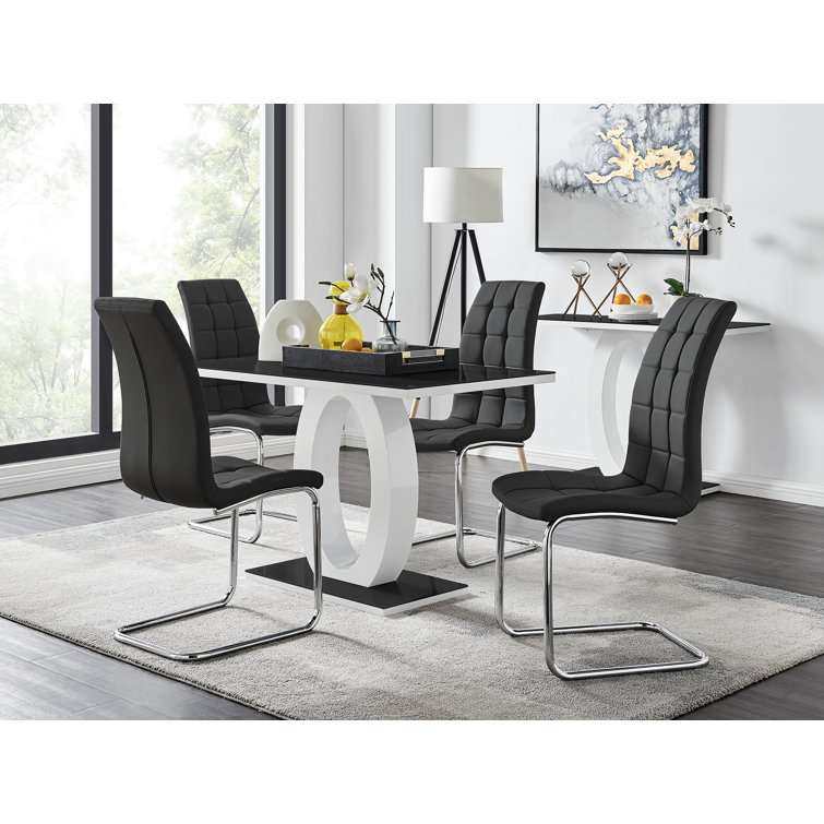 Set of 4 high dining online chairs